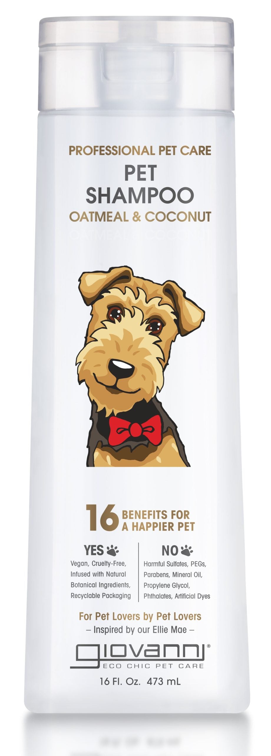 GC - Professional Pet Shampoo - Oatmeal & Coconut - 473ml