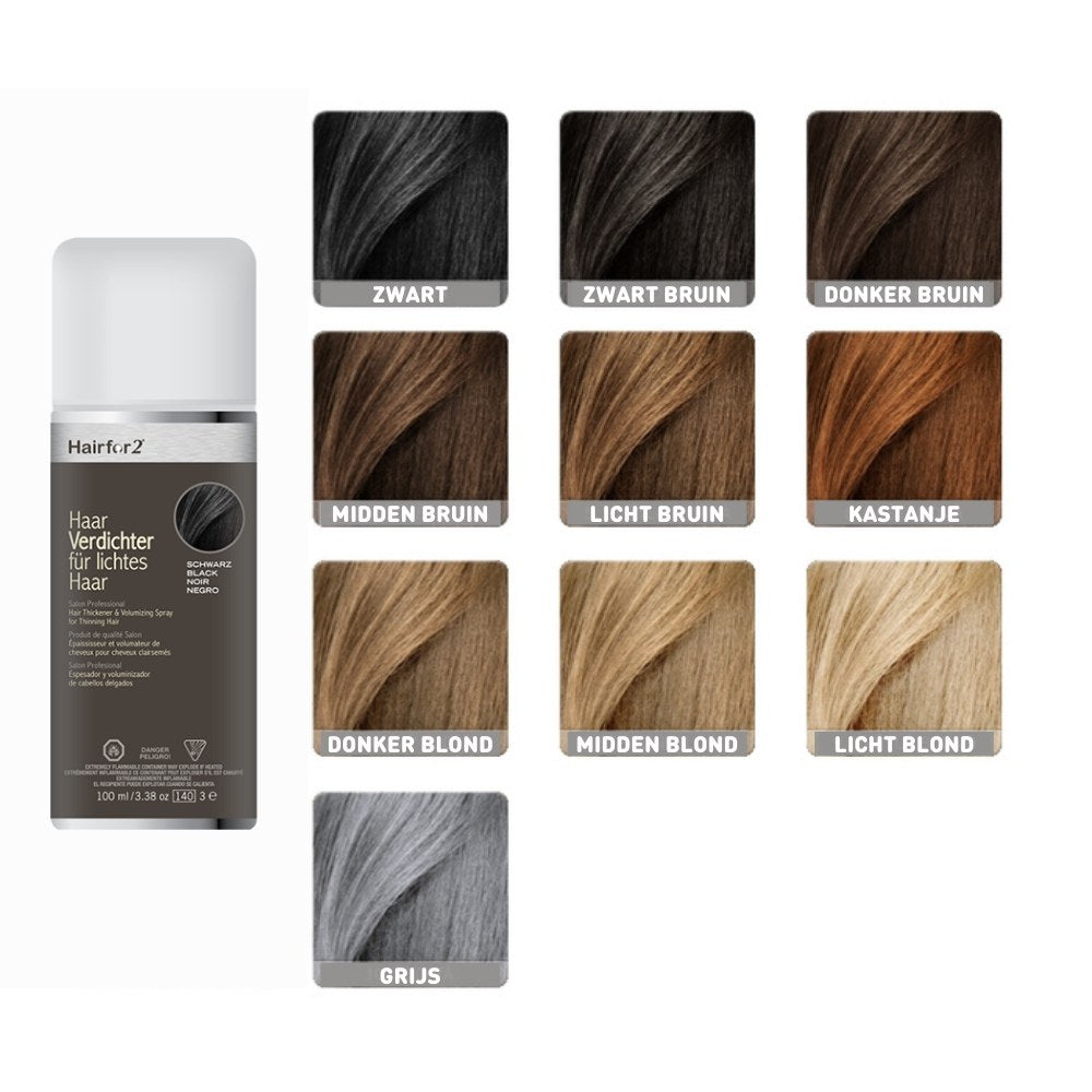 Hairfor2 Colorspray - 100 ml - Zwart