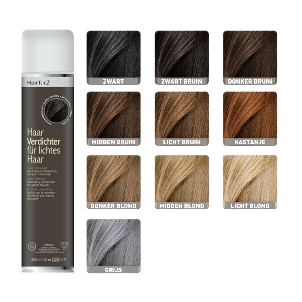 Hairfor2 Colorspray - 300 ml - Zwart