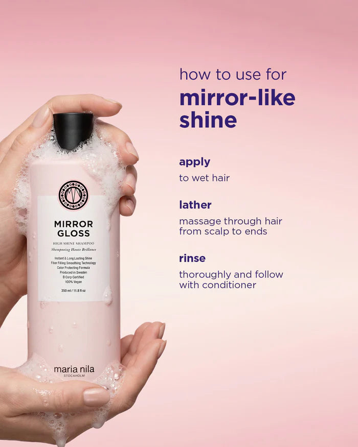 Maria Nila Mirror Gloss - high shine routine voor langdurige glans