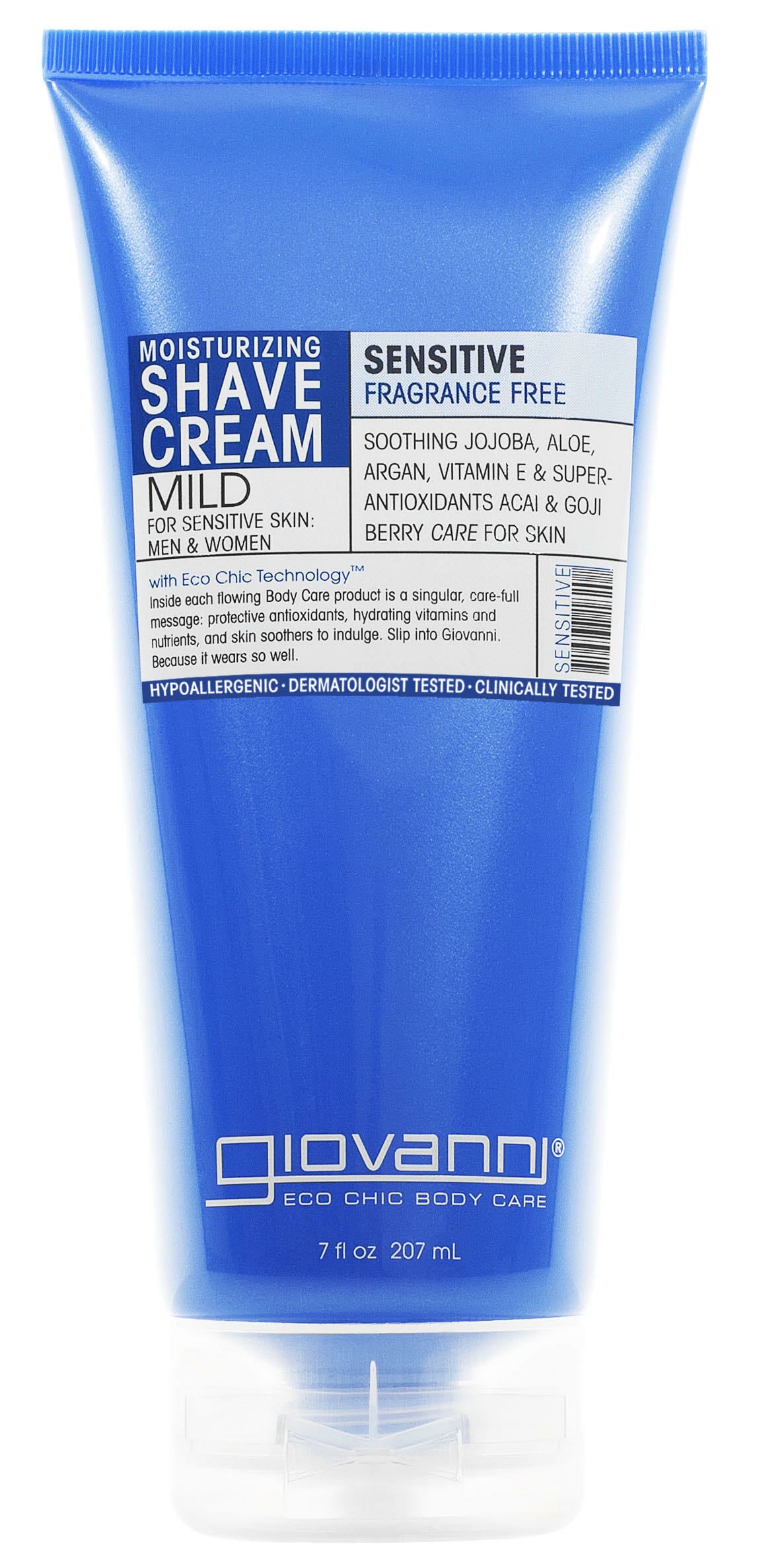 Giovanni Cosmetics - SHAVE CREAM Fragrance Free & Aloe (Sensitive Skin) 207 ml