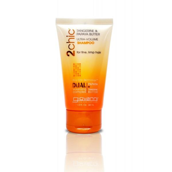 GC - 2chic® Ultra-Volume Shampoo with Tangerine & Papaya Butter 1.5 oz Travel Size 44 ml