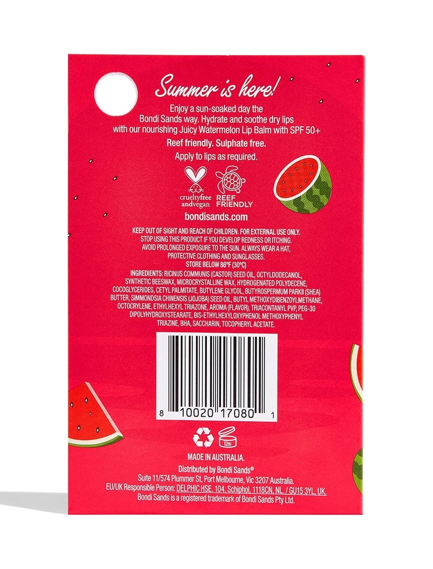 Lip Balm Watermelon Spf50 -10gr