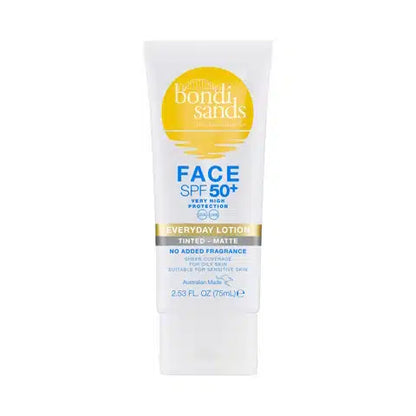 Bondi Sands Everyday Face Lotion Tinted-Matte SPF 50+ Fragrance Free - 75 ml