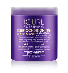 Giovanni Cosmetics - Curl Habit Curl Defining Deep Conditioning Hair Mask - 295ml