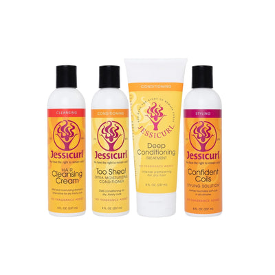 JessiCurl - Confidence Collection - No Fragrance- 4x 237ml -- speciaal voor 'droge krullen'