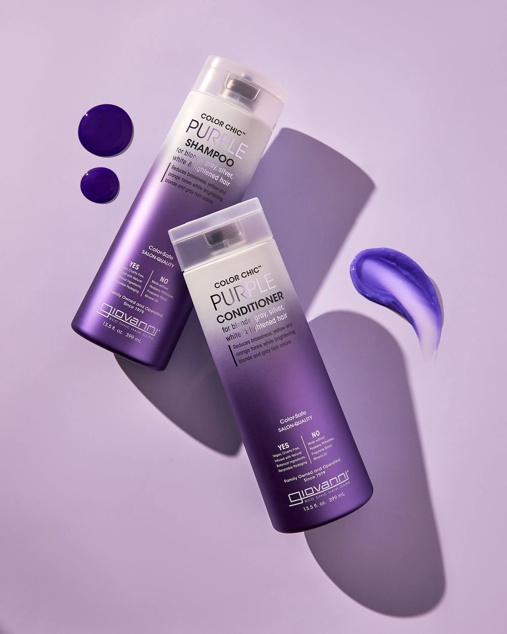 Giovanni Cosmetics - Color Chic Purple Shampoo - 399 ml