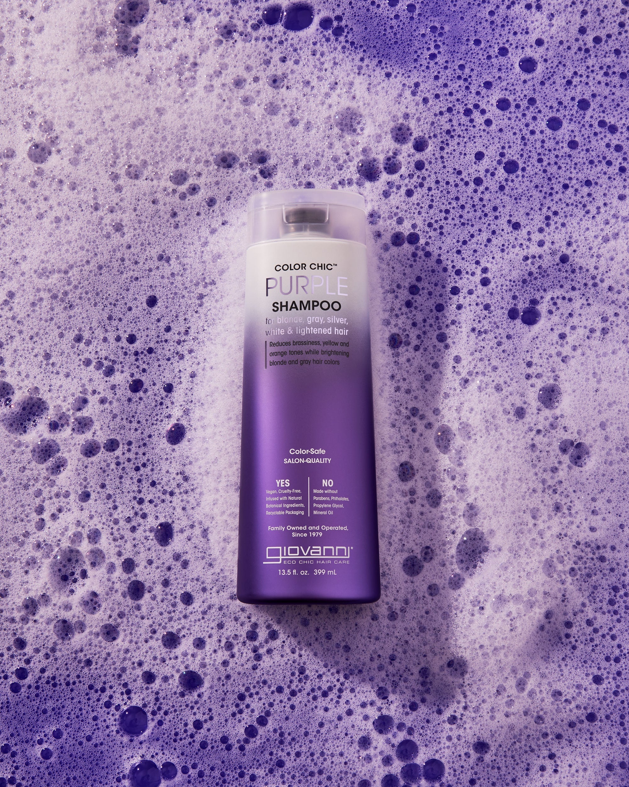 Giovanni Cosmetics - Color Chic Purple Shampoo - 399 ml