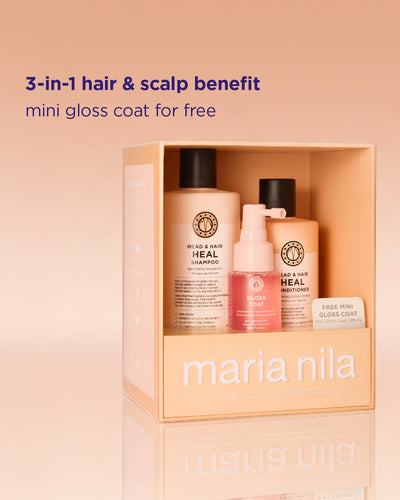 Maria Nila Head & Hair Heal Beauty Box met mini Gloss Coat