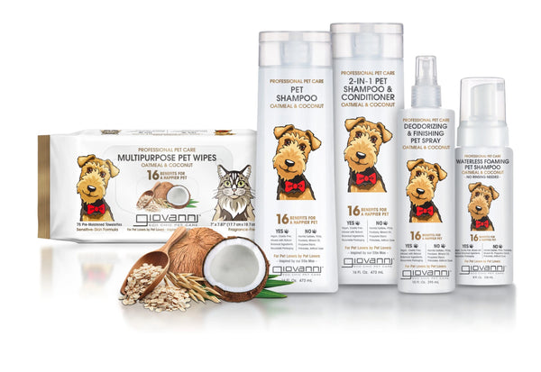 Giovanni Cosmetics Professional Multipurpose Pet Wipes - Oatmeal & Coconut (75 stuks)