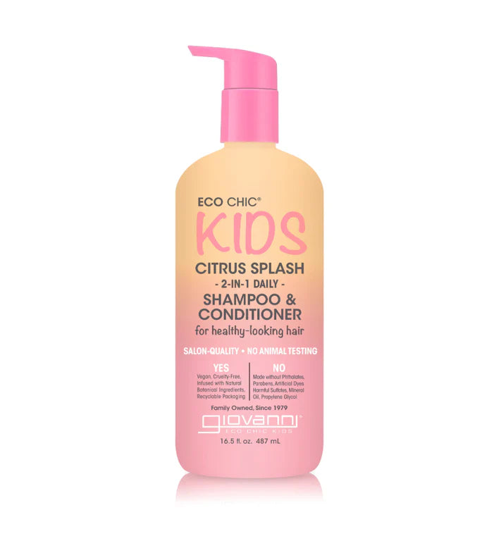 Giovanni Cosmetics - Eco Chic Kids 2-in-1 Shampoo & Conditioner - Citrus Splash -487ml