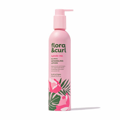 Flora & Curl Rose Water Detangling Lotion 300 ml, leave-in conditioner