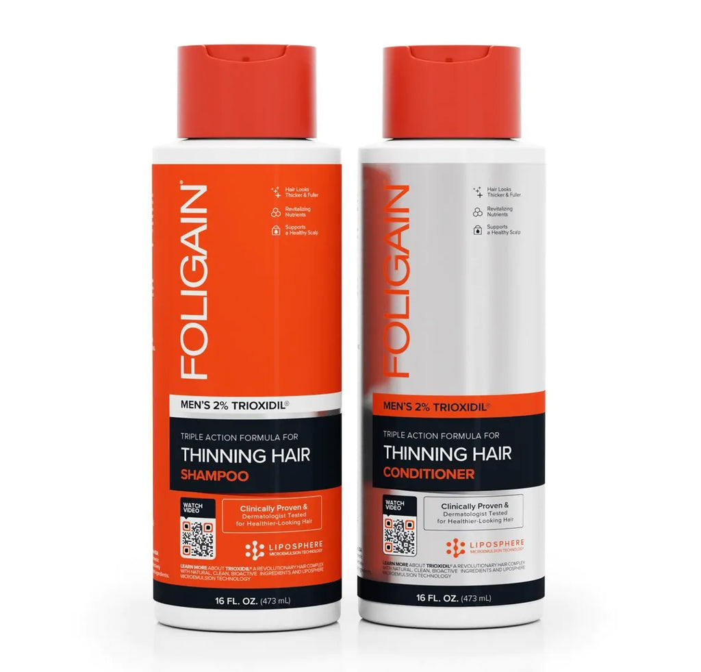 FOLIGAIN Hair Care set Man- Shampoo + Conditioner - (2x 473 ml)