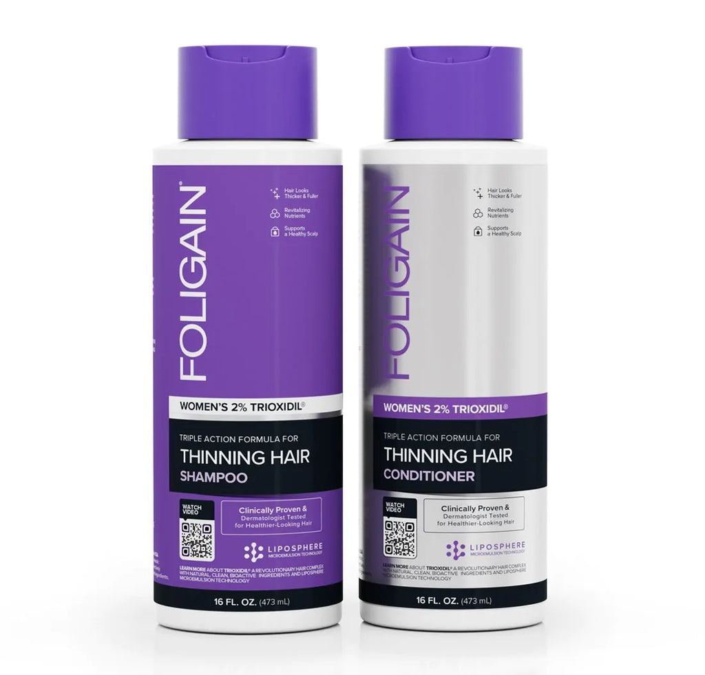 FOLIGAIN Hair Care set Vrouw- Shampoo + Conditioner - (2x 473 ml)