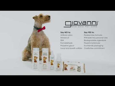 Giovanni Cosmetics - Professional Waterless Foaming Pet Shampoo - Oatmeal & Coconut - 236ml