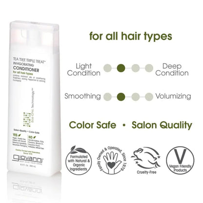 Giovanni Cosmetics - Tea Tree Hair Care Set - Shampoo & Conditioner