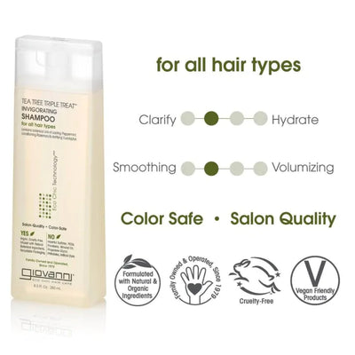 GC - Tea Tree Triple Treat Invigorating Shampoo 250 ml