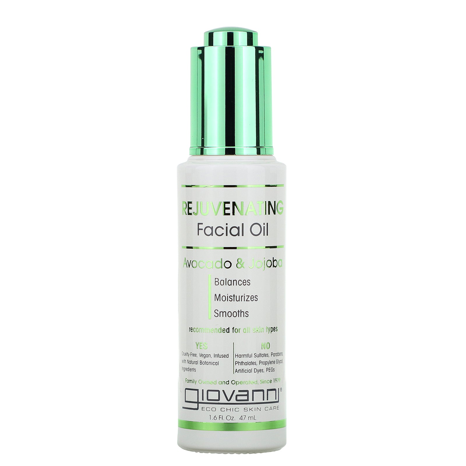 Giovanni Cosmetics - Rejuvenating Facial Oil - Avocado & Jojoba 47 ml