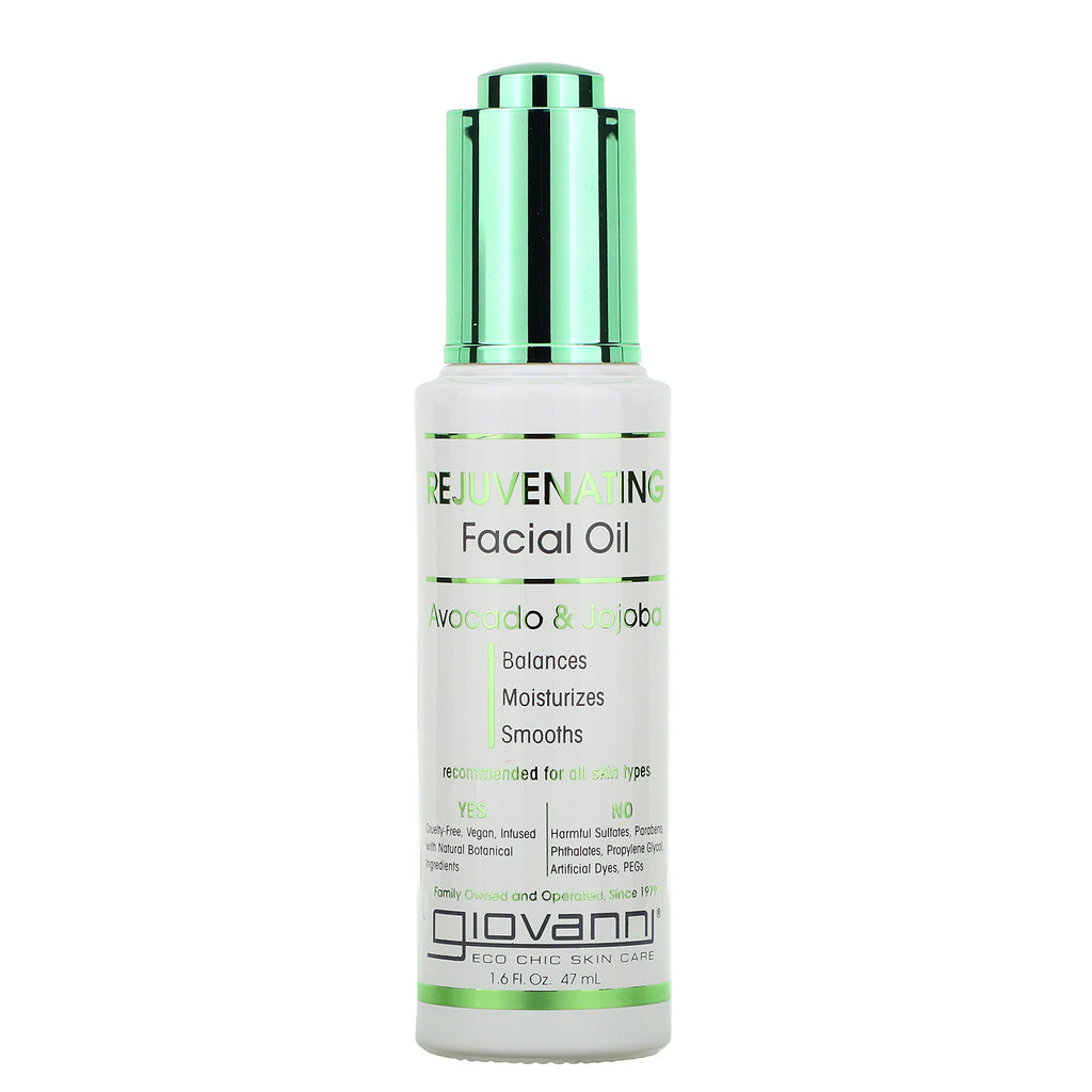 Giovanni Cosmetics -- Rejuvenating Facial Oil - Avocado & Jojoba 47 ml