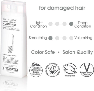 GC - Smooth as Silk Hair Care Set - Shampoo + Conditioner 2x 250ml