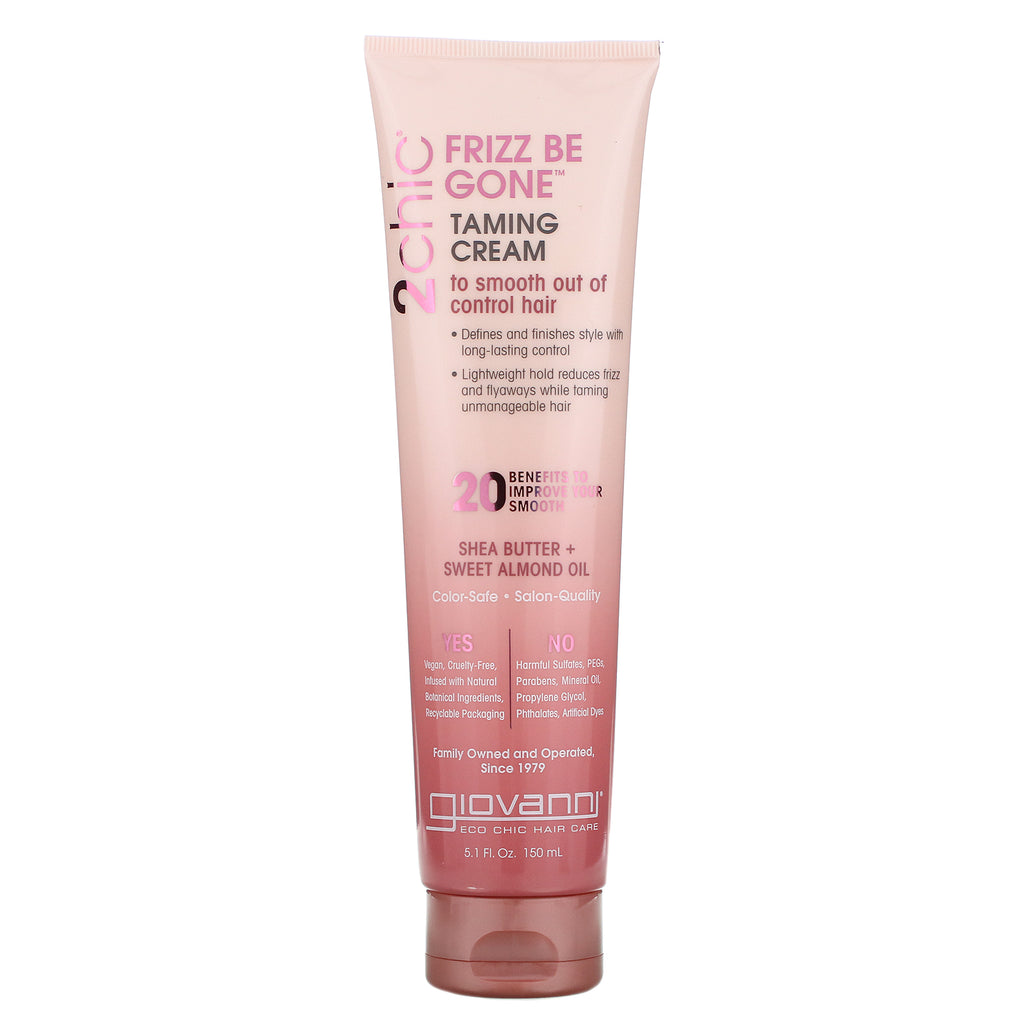 Giovanni Cosmetics - 2chic®  - Frizz Be Gone Shea Butter & Sweet Almond Oil Taming Cream 150 ml
