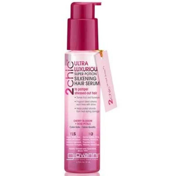 Giovanni Cosmetics - 2chic® - Ultra-Luxurious Super Potion Silkening Hair Serum with Cherry Blossom & Rose Petals 81 ml