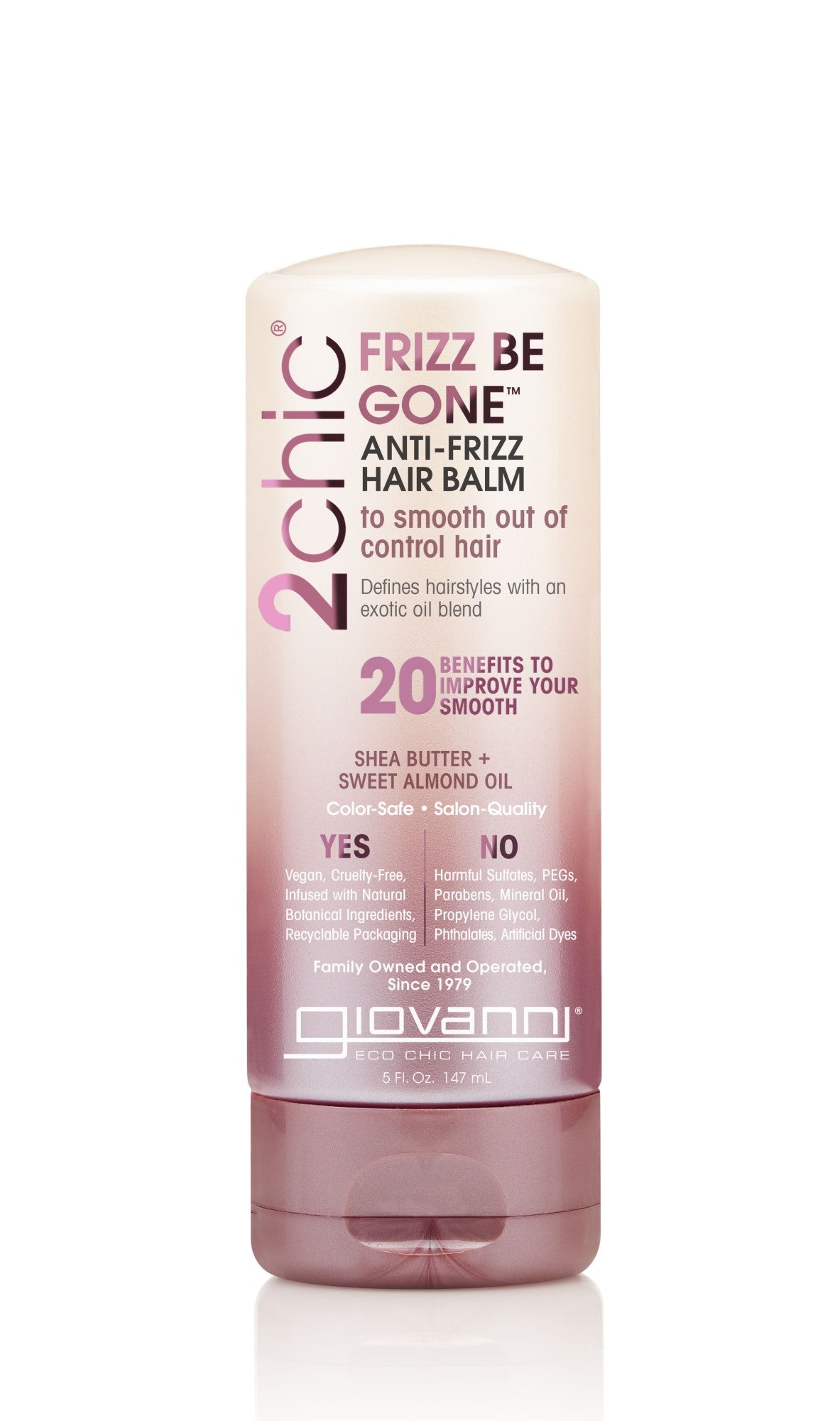 Giovanni Cosmetics - 2chic®  - Frizz Be Gone Shea Butter & Sweet Almond Oil Anti-Frizz Hair Balm 147 ml