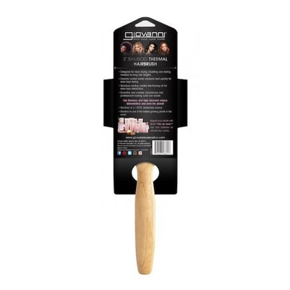 Giovanni Cosmetics - 3" Bamboo Thermal Hairbrush Ceramic-Coated Barrel