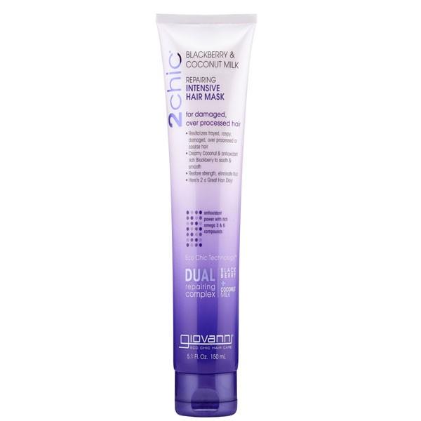Giovanni Cosmetics - 2chic® - Repairing intensive Hair Mask with Blackberry & Coconut Milk 150 ml