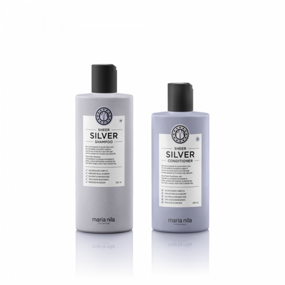 Maria Nila Sheer Silver Care Set (Shampoo + Conditioner)