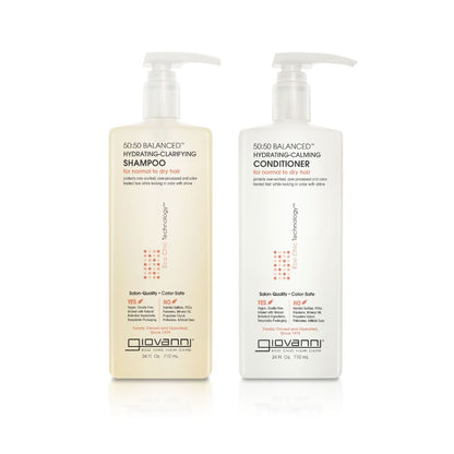 Giovanni Cosmetics - 50:50 Balanced Hair Care Set - Shampoo & Conditioner voor normaal tot droog haar