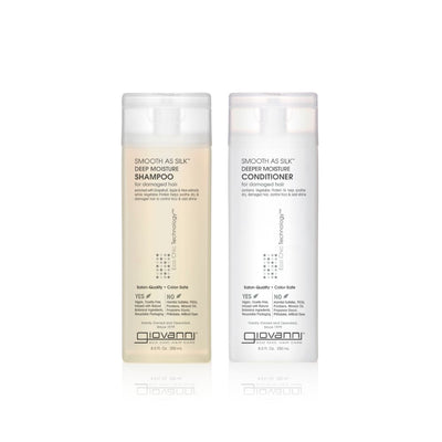 Giovanni Cosmetics - Smooth as Silk Hair Care Set - Shampoo & Conditioner voor beschadigd haar