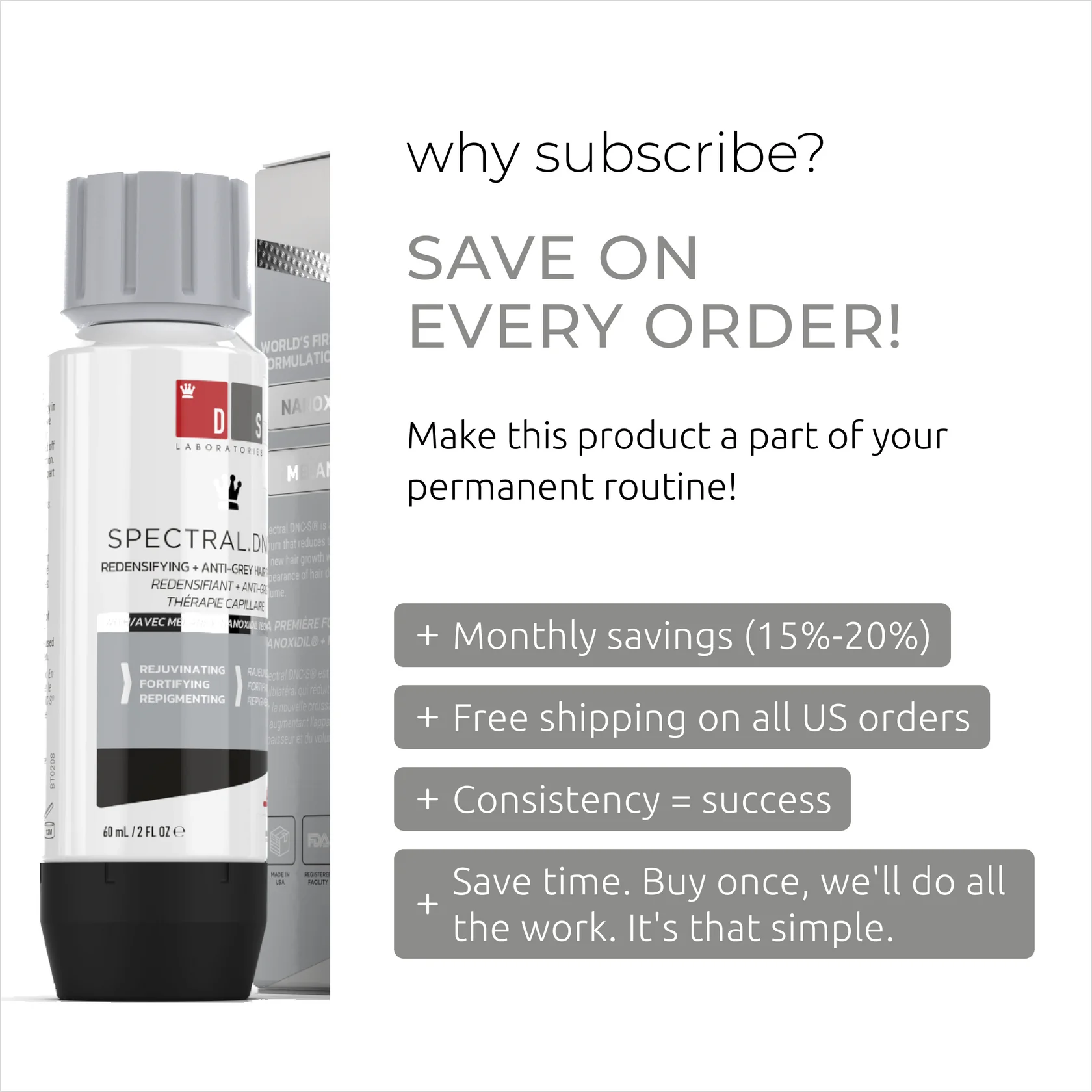 DS Laboratories Spectral DNC-S - Anti-Grijs Serum 60ml