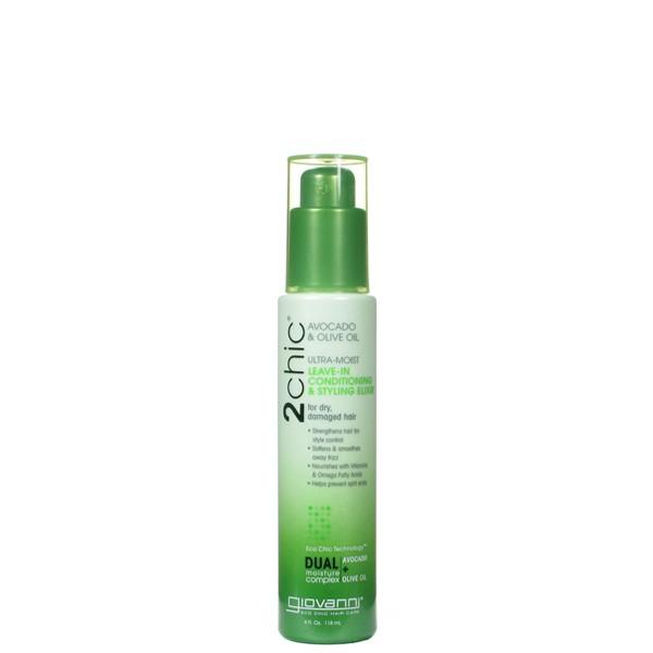 Giovanni Cosmetics - 2chic® - Ultra-Moist Leave-In Conditioning & Styling Elixir with Avocado & Olive Oil 118 ml