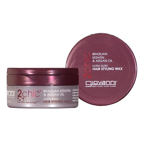 Giovanni Cosmetics - 2chic® - Ultra-Sleek Hair Styling Wax with Brazilian Keratin & Argan Oil 57 gr